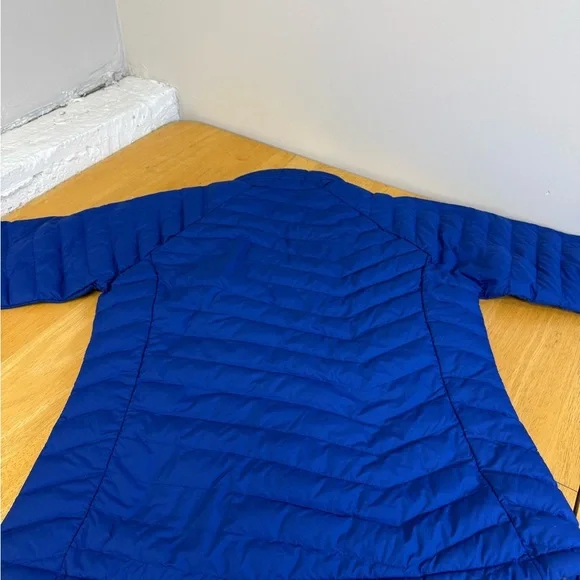 Columbia Puffer Jacket Large Blue Full Zip Coat Pockets Thermal Coil Women’s - Picture 5 of 14